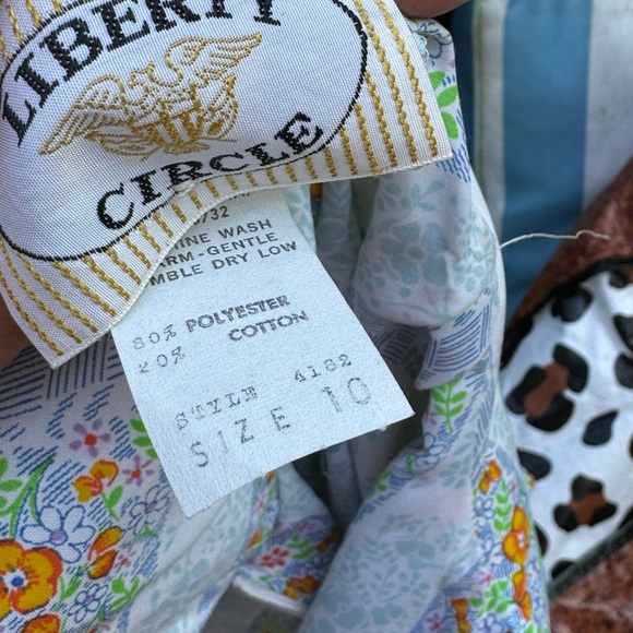 Liberty Circle Size 10 NWT 50’s Shift Dress Vintage New Gorgeous! HTF condition - Picture 7 of 9